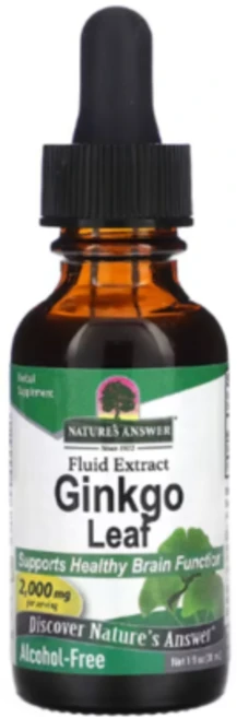 네이처스앤서 액상 징코 은행나무 잎 추출물 2000mg 30ml(1fl oz), 1개 - 쿠팡