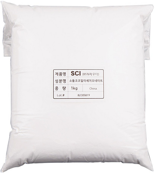 소듐코코일이세치오네이트 신데트 파우더 SCI 1kg, 1개, .