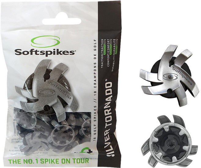 [소프트 스파이크 정품] 토네이도 골프화징(렌치 증정) 풋조이 나이키 아이다스 호환, 실버&블랙, 1개