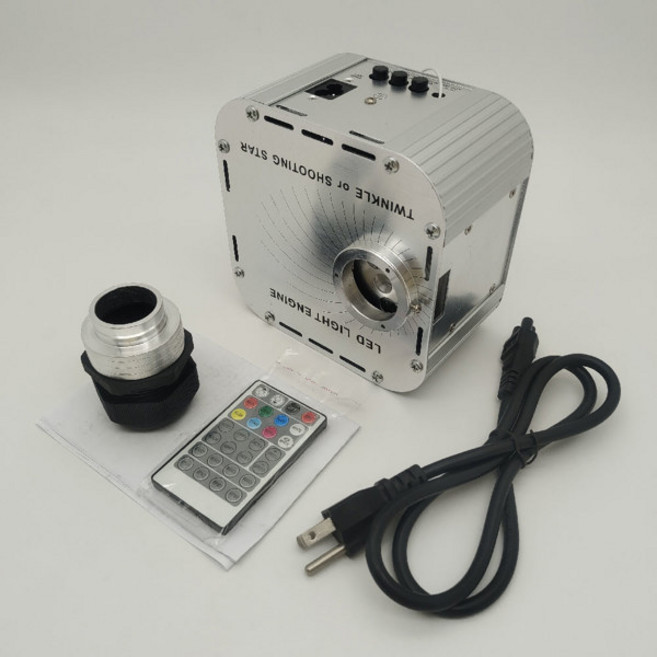 별이 빛나는 하늘 천장용 반짝이 LED 조명 엔진 광섬유 메쉬 케이블 스트링 키트용 원격 광원 2, 01 LED engine no mesh, 05 AU plug 100-240V