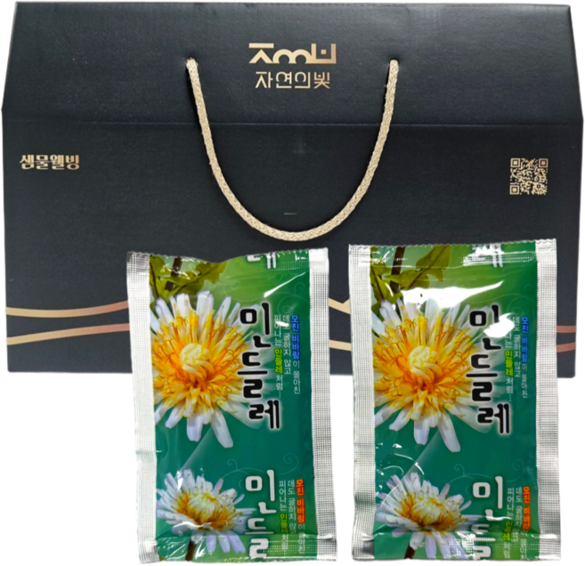 샘물웰빙 민들레즙 국내자연산 하얀민들레 저온 2틀다림 100ml x 60개입, 1개