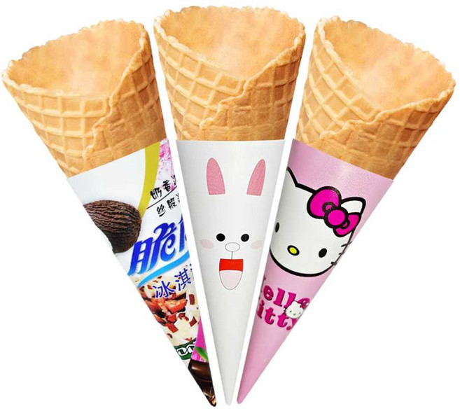 콘지 아이스크림 와플콘 콘과자 무지 콘컵 흘림 방지 1000개 고압 슈가콘, 1개, 무늬없는 흰색 1000개