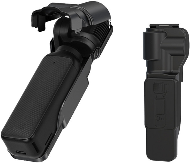 FLYMILE 포켓3 전용 렌즈 스크린 짐벌 통합 보호커버 플립형 방충격 방스크래치 방진 휴대용 핸드헬드 VLOG 액세서리, 1개, Pocket 3 블랙 렌즈 커버 케이스