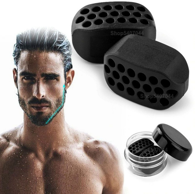 턱근육토너 공 얼굴 노화 방지 실리카 턱 뺨 리프팅, 블랙 KGD02490, 1개