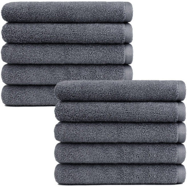 송월타월 라이트무지 30수 세면타올 130g, 그레이, 10개