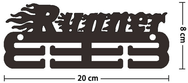 까마느 메달걸이 태권도 마라톤 메달 거치대 행거 정리 진열대 스포츠, RUNNER, 1개