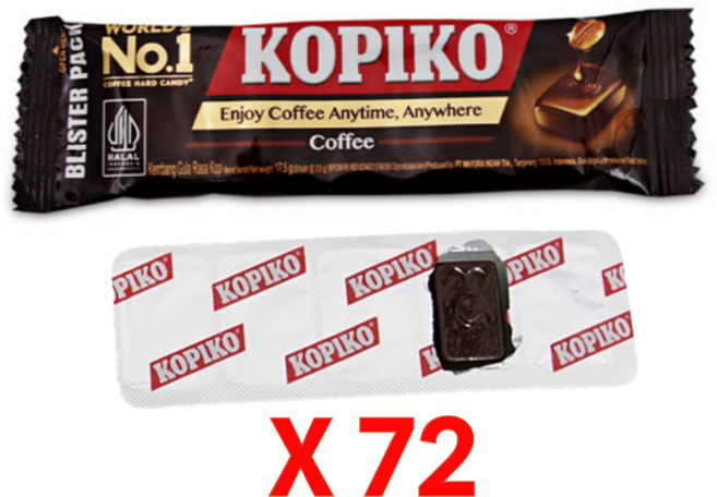 마요라 코피코 커피 캔디 블리스터팩 12p, 17.5g, 72개