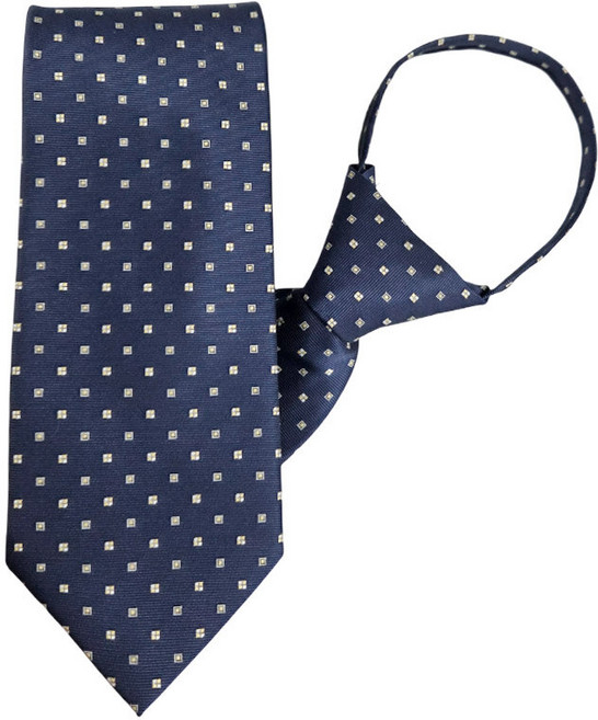 엘르옴므 ELLE HOMME 엘르옴므 패션 자동/지퍼넥타이 테트로 네이비 8cm