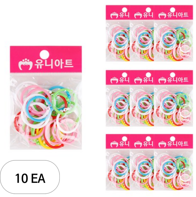 유니아트 1000 칼라링 만들기재료 중, 혼합 색상, 10개입