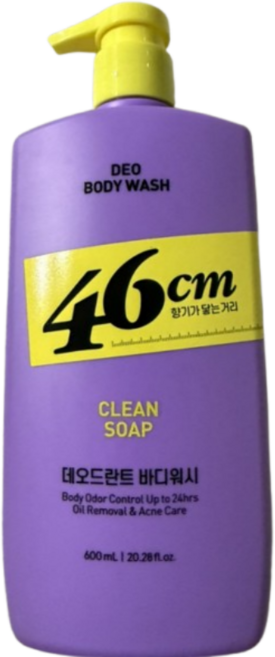 온더바디 46cm 체취솔루션 약산성 데오드란트 바디워시 클린솝향, 600ml, 1개
