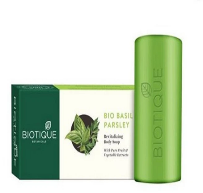 Biotique Basil & Parsley Revitalizing Bathing Bar| Ayurvedic and Organically Pure| Maintains Skin, 2개입, 150g - 쿠팡