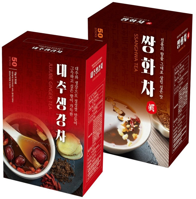 지노 쌍화차 50T + 대추 생강차 50T