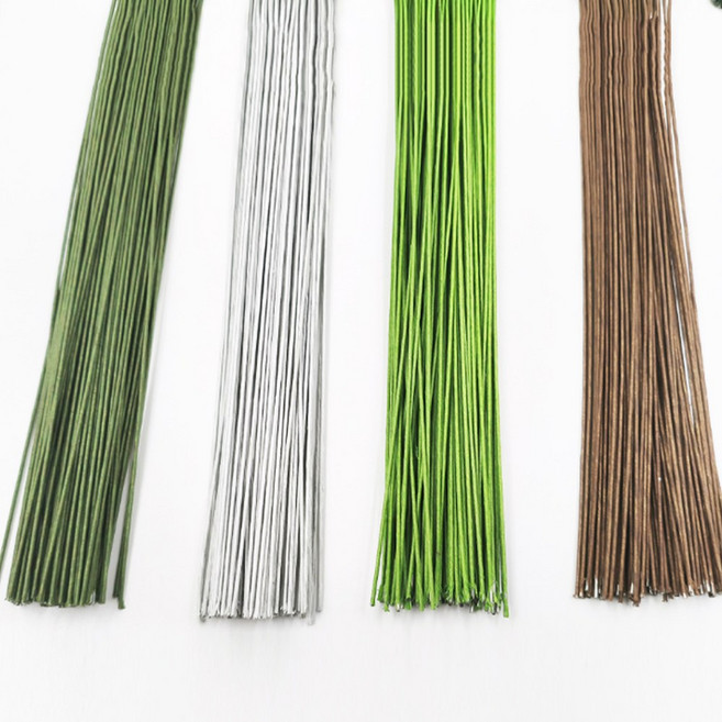 꽃철사 지철사 철사공예, 30개, 갈색 18호