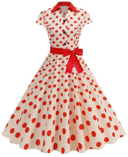 ZCBV땡땡이 통근 분위기 오픈 파티 나들이 여성 원피스 바캉스 패션 트렌드 분위기ZPH25