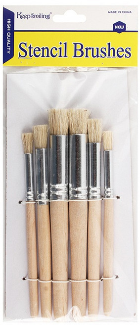 스텐실 브러쉬 6종