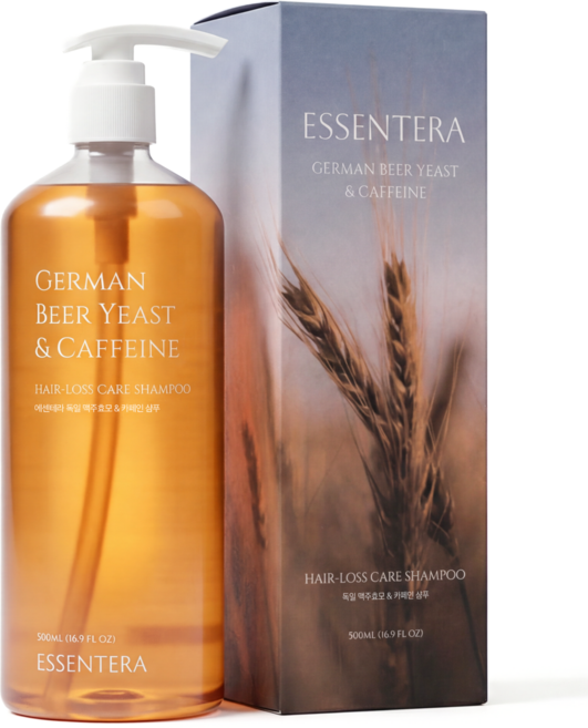 에센테라 독일 맥주효모 앤 카페인 PDRN 단백질 탈모 샴푸 1위 향기좋은 여성 남성 볼륨 샴푸 1위, 1개, 500g