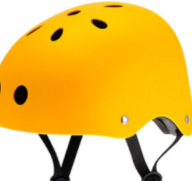 어린이용 어반 자전거 헬멧 전동 킥보드 인라인 롤러 스키 보드 아동용, 옐로우, 1개
