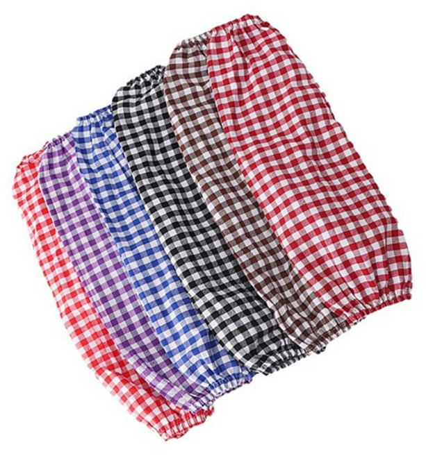 공구라면 (09RM) 체크팔토시 색상 랜덤 10켤레 팔토시 작업토시 사무용토시 미술토시