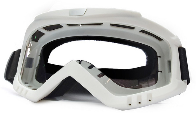 스포츠 겨울 스노우 보드 방풍 고글 바이크 수상스키 워터쇼 안경, 흰색투명, 1개
