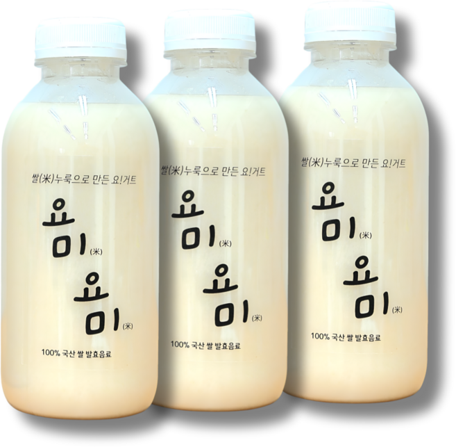 쌀누룩요거트 '요미요미' 찹쌀유산균, 3개, 500ml