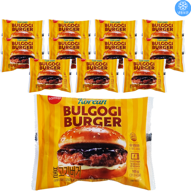 삼립 냉동버거 불고기버거 105g x 12개 / 편의점 매점빵