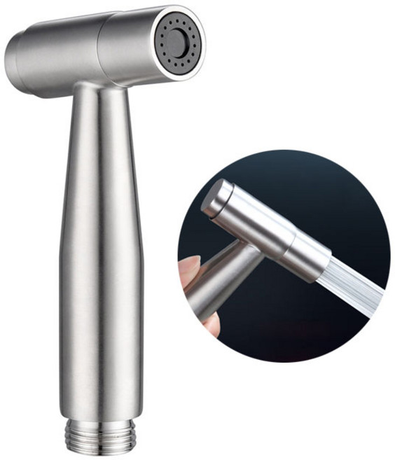 SUS304 풀스테인레스 원터치 똑딱이 욕실 스프레이건 청소건 SHD-072, 1개
