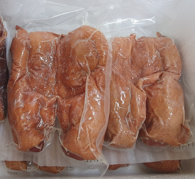 도매 업소용 훈제 오리완포 9k 9-11마리 오리훈제 삼아아시아 냉동, 1개, 9kg