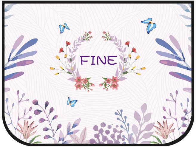 차량용 햇빛 가리개 자동차 차양막 햇볕 우산 파라솔 차광막 이모지 귀여운, D. Thousand Flowers Butterfly, 1개