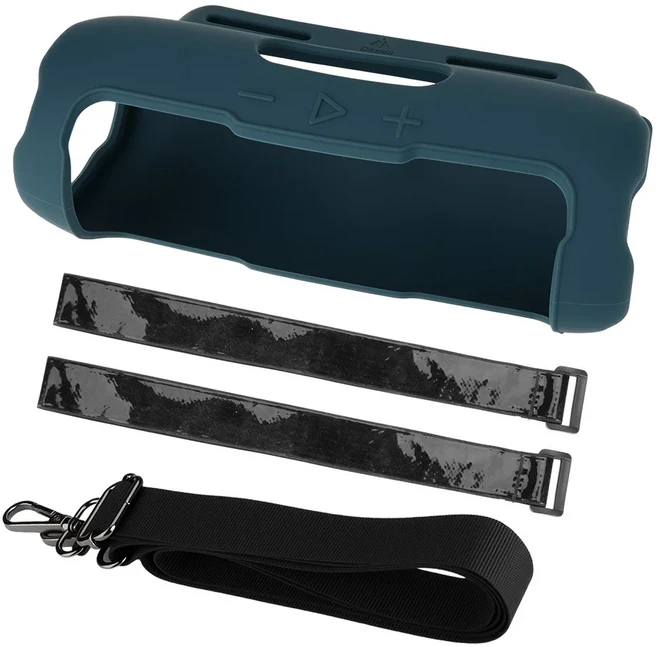 JBL 호환 호환 Flip 7 스피커 용 소프트 실리콘 커버 (어깨 끈 포함) 블루투스 보호 스킨 케이스, 01 Blue B, 01 빠른  Mainland