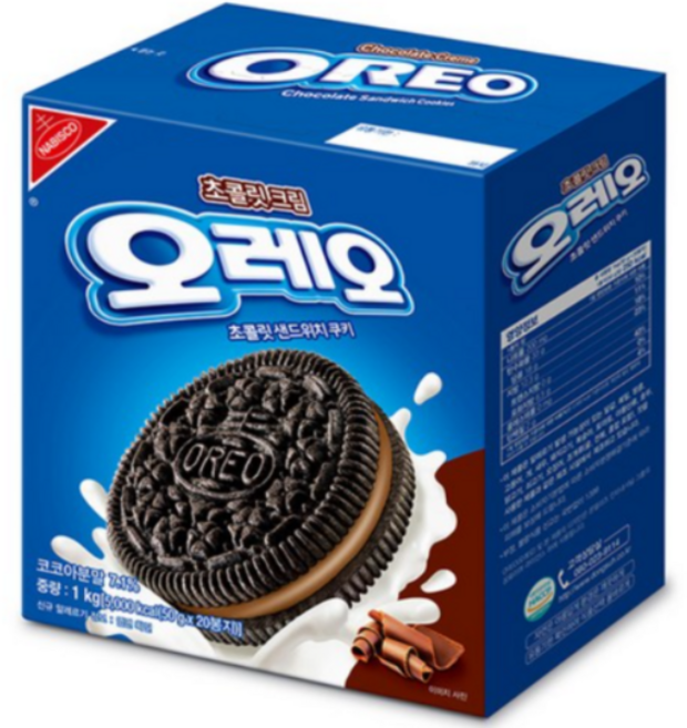 오레오 초콜릿 크림 샌드위치 쿠키, 1kg, 1개