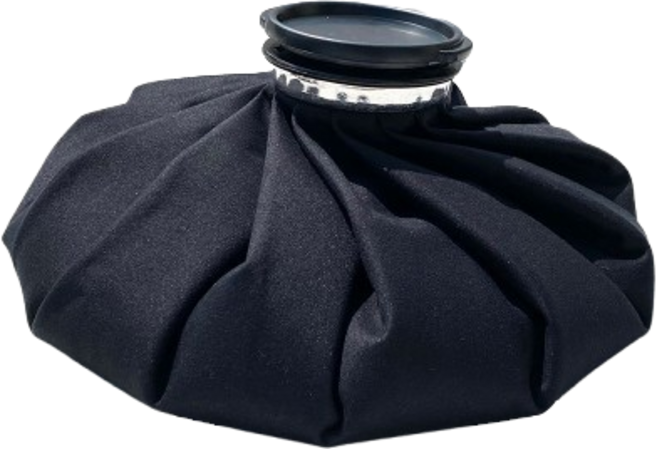 리빙미 휴대용 냉 온 얼음 주머니 대형, 1개, 블랙