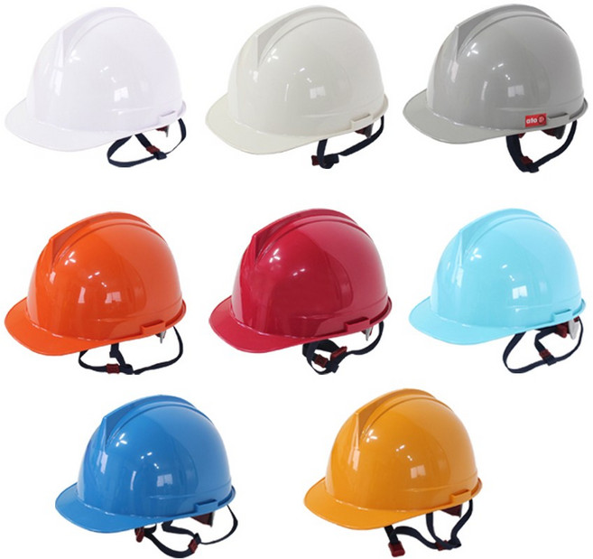 안전모 투구형 귀홈 안전모 KCS인증 건설 현장 공장 산업용 안전용품 안전모 악세사리, 회색