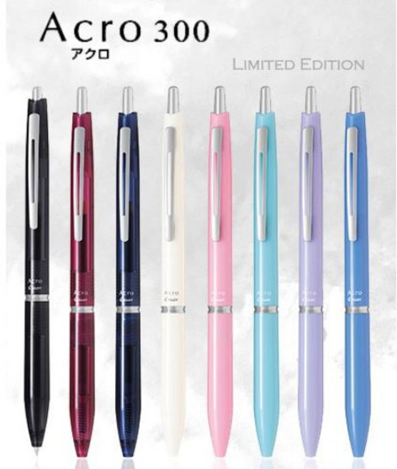 PILOT 百樂 Acro 300型 輕油筆 (0.5mm), 透明黑CB, 1個