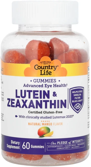 헁복하고 건강하세요 Country Life 루테인 & 제아잔틴 구미젤리 천연 망고 구미젤리 60개 늘 챙기셔야합니다, CountryLife루테인제아잔틴구미젤리천연망고구미젤리 - 쿠팡