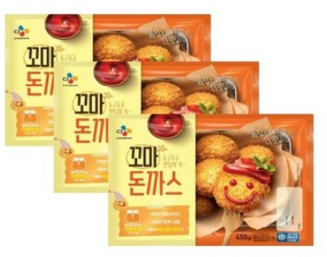 (냉동)고메 바삭튀겨낸 꼬마돈카츠450gx3개, 450g, 1세트