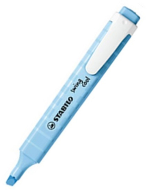 스타빌로 스타빌로)스윙쿨 파스텔 형광펜 (6칼라), 브리지블루 3개