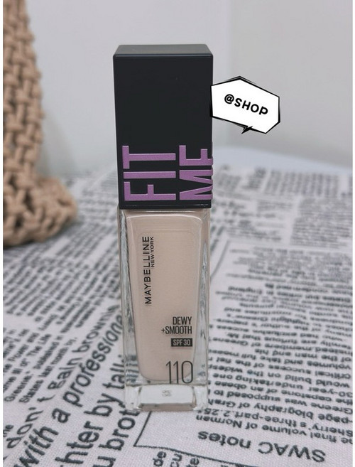 MAYBELLINE FIT ME 水光奇蹟反孔特霧粉底液 30ml, 水光奇蹟粉底液30ml 色號110, 1個