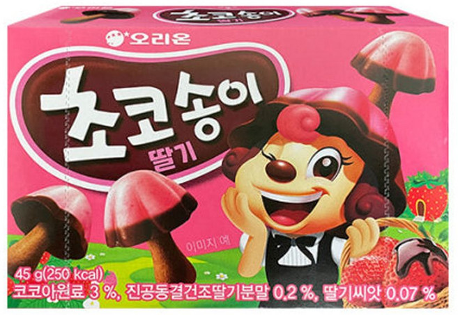 오리온 초코송이 딸기 45g호사문구