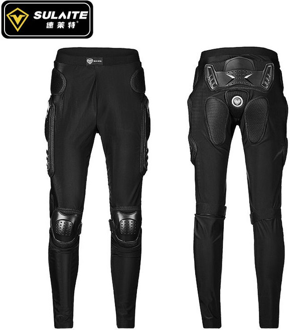 오토바이 보호대 바이크 전신 보호장비 사이클링 갑옷 안전 보호 장비 상체 하체 세트, 1개, A. 올블랙 하의