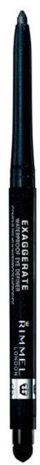 Rimmel 림멜 런던 엑스그제레이트 오토 방수 아이 디파이너 블랙니스 블랙 2개입, 얼 그레이, 1개 - 쿠팡