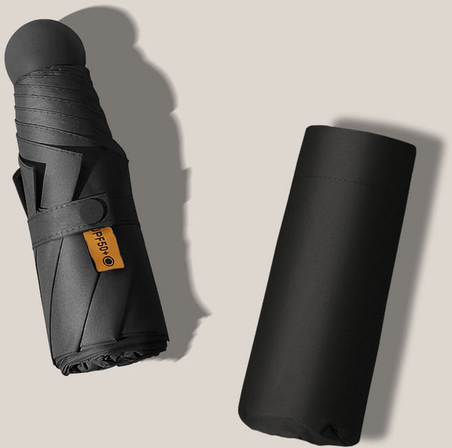 초경량 UV 자외선 차단 99.9% 암막 우산 튼튼한 5단 접이식 우산 양산 간편한 미니 양우산 UPF50+