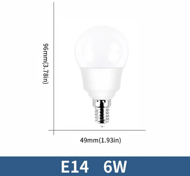촛불 전구 캔들 필라멘트 가정용 LED 램프 Lampada Bombilla 거실 AC220V E27 E14 3W 6W 9W 12W 15W 18W 20W 6 개, [09] E14 6W, [01] AC220V(189-265V), [02] Natural light