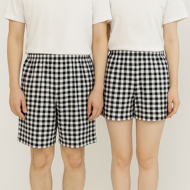 너울담 남녀공용 홈웨어 반바지 파자마