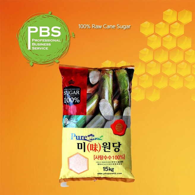 사탕수수원당 비정제원당 고급설탕 피비에스 PBS 15kg fre3004et, 1개, 1g