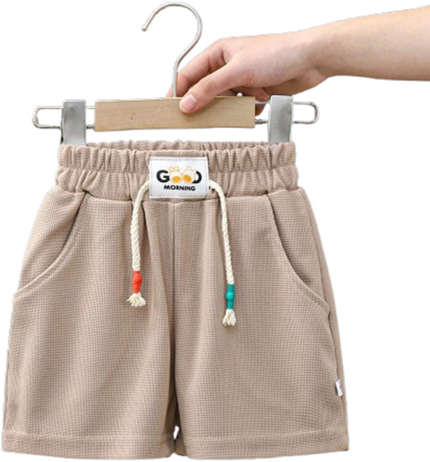 兒童華夫格運動短褲