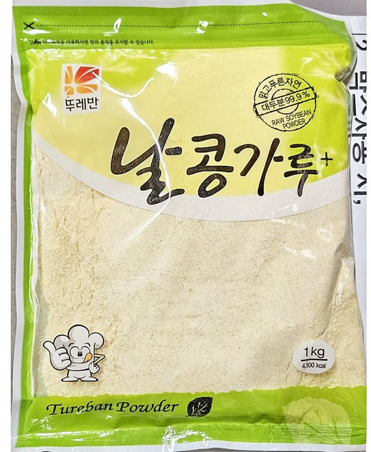 날콩가루 (뚜레반 1K) 분식점/명절용/청국장용/반찬가게/두부조림용, 1kg, 1개