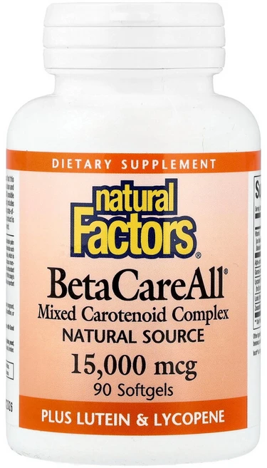 내추럴 펙터스 BetaCareAll 15000mcg 소프트젤 90정, 기본, 1개 - 쿠팡