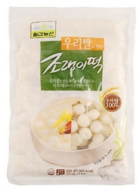 칠갑농산 우리쌀 조랭이떡, 500g, 16개