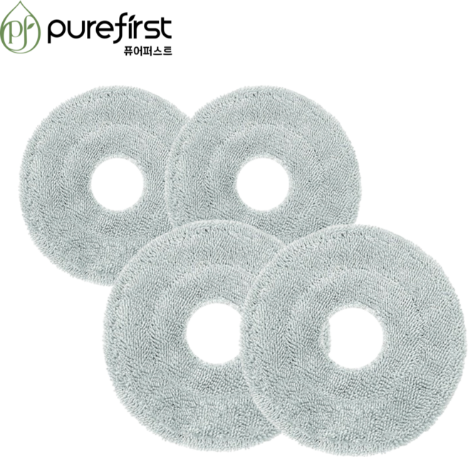 퓨어퍼스트 삼성 로봇청소기 ai 스팀 걸레 호환 전용, 4개, 물걸레