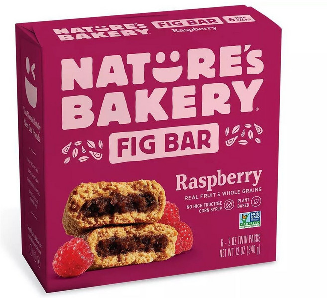 네이쳐스베이커리 피그 바 라즈베리 비건 6개입, 340.2g, 1개
